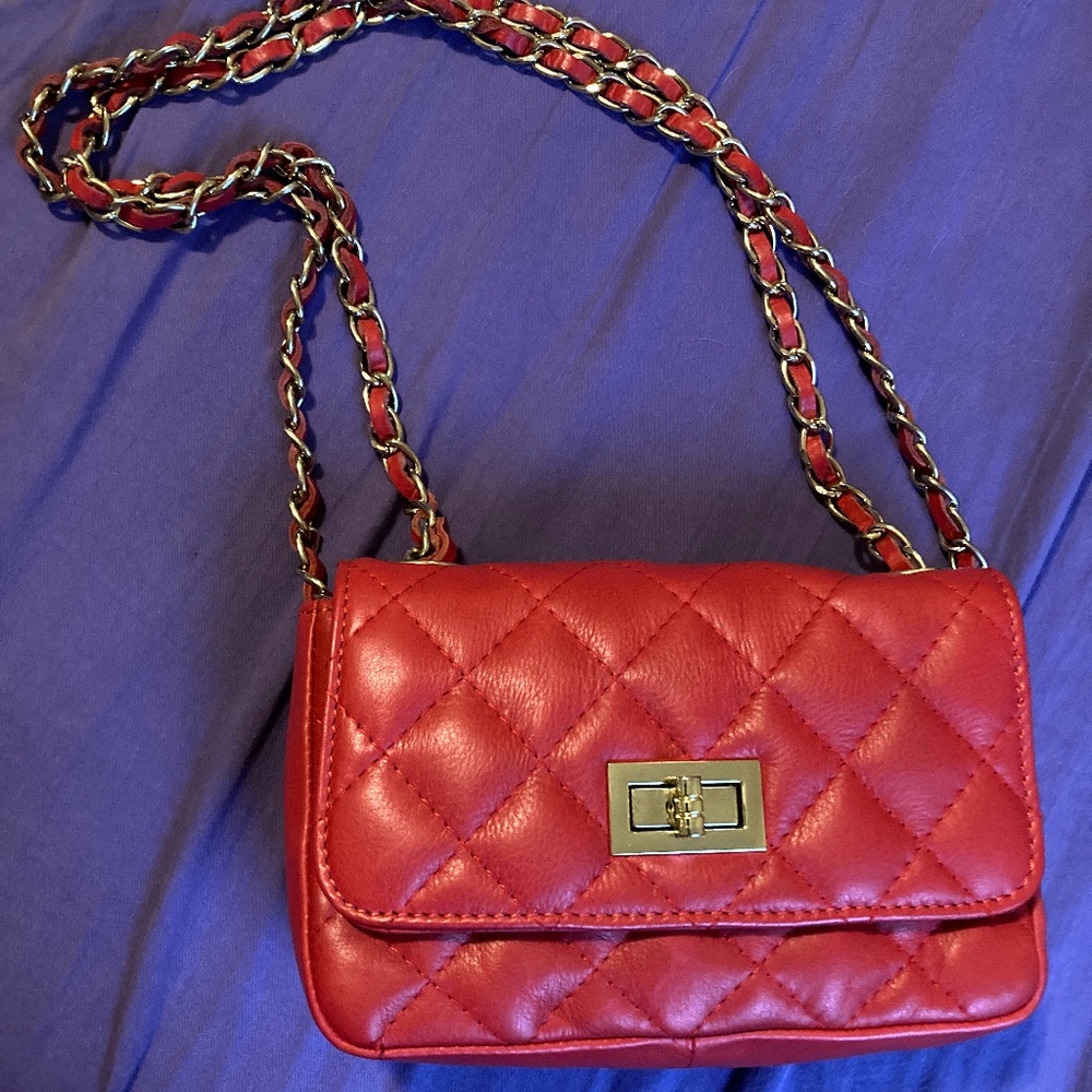 Inspired leather Quilted bag